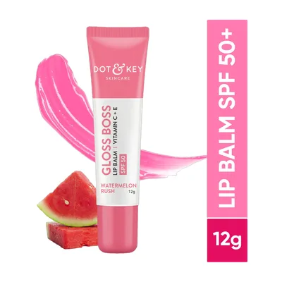 Dot & Key Watermelon Lip Balm,Intense Moisturizer for Dry, Chapped Lips | Tinted Watermelon