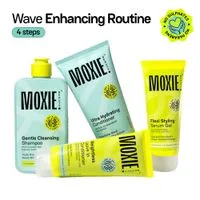 Moxie Beauty Wavy Routine - Shampoo Conditioner Leave-In Conditioner Styling Serum Gel For Wavy Hair