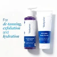 Be Bodywise Summer Pack 5% Niacinamide Body Wash & 10% AHA Body Scrub