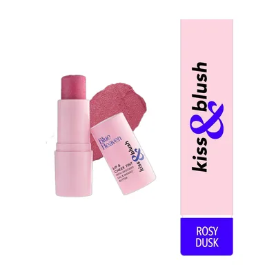 BLUE HEAVEN Kiss & Blush, Lip and Cheek Tint, Rosy Dusk, 8.5gm Rosy dusk