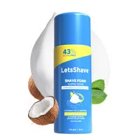 LetsShave Shave Foam - Coconut Oil & Menthol Whipped Texture