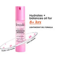 Foxtale Niacinamide & Cica Oil Balancing Moisturizer For Oily Skin, Lightweight & Non-Greasy