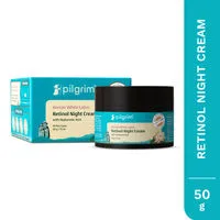 Pilgrim Korean White Lotus Retinol AntiAgeing Night Cream with HyaluronicAcid Enchance Skin Radiance