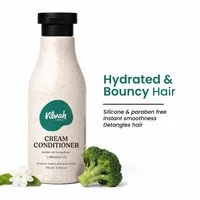 Vilvah Cream Conditioner Reduces Frizz, Softens Hair & Deeply Conditions With Tucuma & Broccoli Oil
