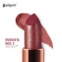 Pilgrim Dubai Bling Glitter Lipstick Soft Matte Finish, Non-Drying with Vitamin E - Jumeirah Jewel01