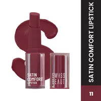 Swiss Beauty Satin Comfort Smooth Glide, Highly Pigmented , Ultra Hydrating Lipstick