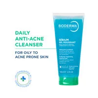 Bioderma Cleanser - Sebium Gel Moussant - Acne Defence Cleanser For Oily Acne Prone Skin