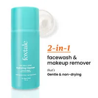 Foxtale Hydrating Cleanser & Makeup Remover with Hyaluronic Acid for Dryness & Deep Hydration