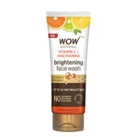 WOW Skin Science Vitamin C + Niacinamide Brightening Face Wash with Foaming Brush for Clear Skin