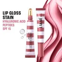Lakme 9to5 Hya Beach Edit Lip Gloss Stain, Hydrating, Lasting Tint, SPF 15