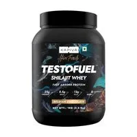 Kapiva TestoFuel Shilajit Whey Protein, 5.5g BCAA, Faster Absorption - Chocolate