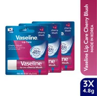 Vaseline Lip Care Cherry Blush Tinted Lip Balm Stick - Pack Of 3