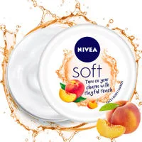 NIVEA Soft Light Moisturizer Cream Playful Peach For Hands And Body