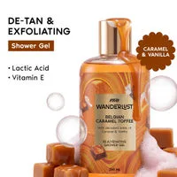 Nykaa Wanderlust Belgian Caramel Toffee Perfume Body Wash Lactic Acid Hydrating Brightening Vanilla