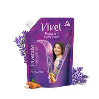 Vivel Fragrant Body Wash Lavender & Almond Oil Moisturizing Shower Gel Supersaver Refill Pack