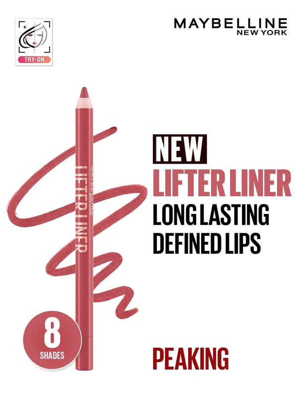 Maybelline New York Lifter Liner Lip Liner Pencil with Hyaluronic Acid - Peaking