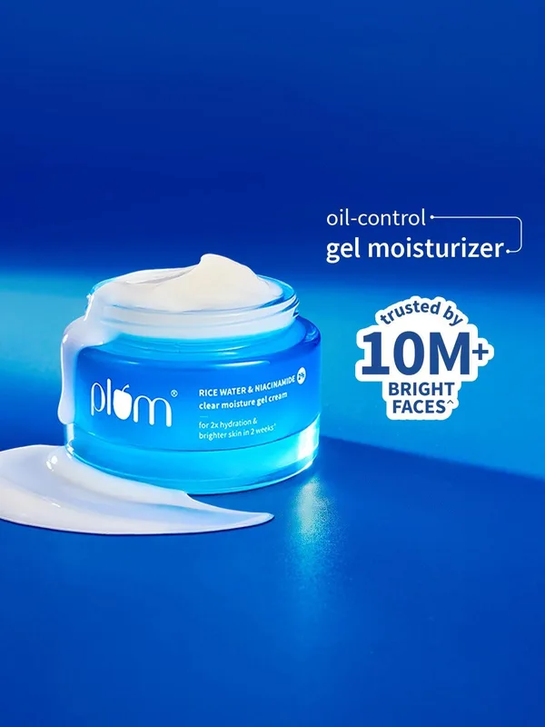 Plum Rice Water & Niacinamide Clear Moisturizer Gel Cream - 50 g