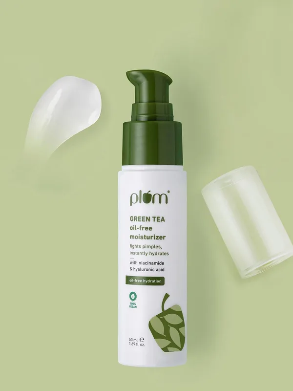 Plum Green Tea Oil-Free Moisturizer With Niacinamide & Hyaluronic For Hydration - 50ml