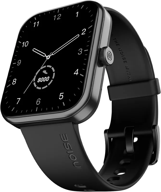 Noise Pulse 2 Max 1.85" Display, Bluetooth Calling Smart Watch, 10 Days Battery, 550 NITS Brightness, Smart DND, 100 Sports Modes, Smartwatch for Men and Women (Jet Black)