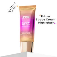 Nykaa Glow All Day Illuminating Strobe Cream + Moisturising Primer + Highlighter