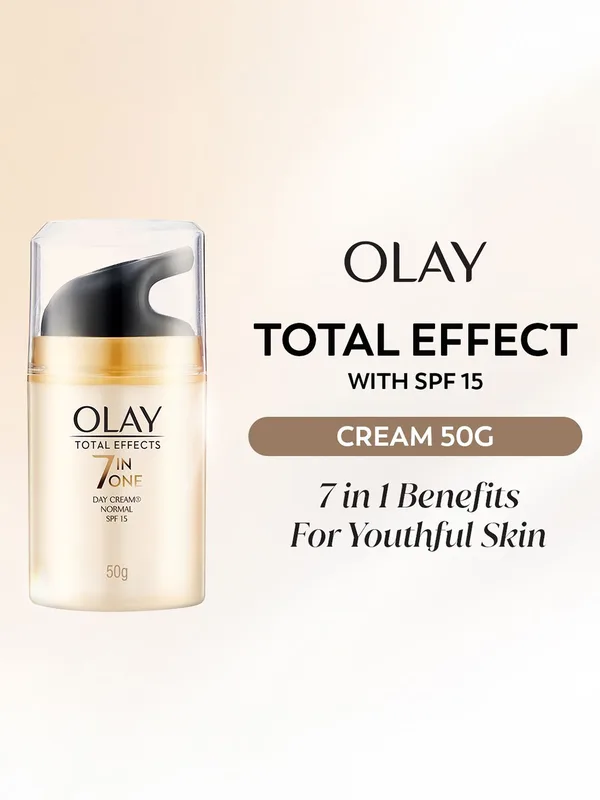Olay Total Effects Day Cream with SPF15 - Fights 7 Signs of Ageing - 50g