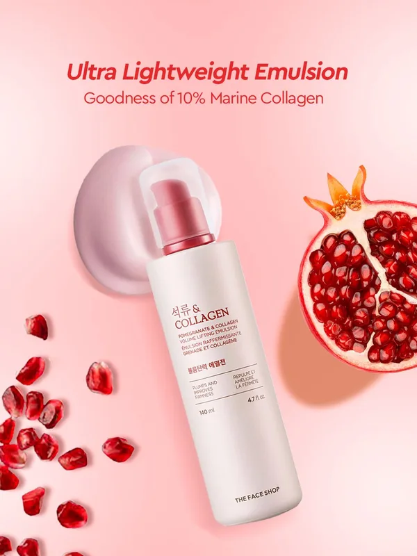 The Face Shop Collagen & Pomegranate Volume Lifting Anti Ageing Emulsion 140 ml