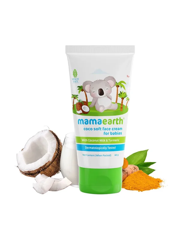 Mamaearth Kids Coco Soft Face Cream With Coconut Milk & Turmeric 60 gm