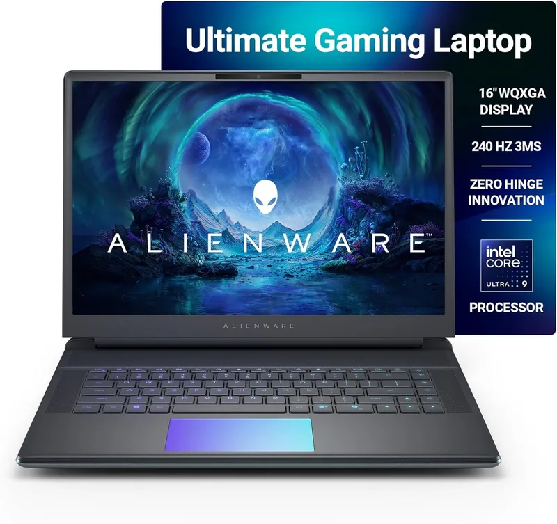 Alienware 16 Area-51, Intel Core Ultra 9-275HX, RTX 5090-24GB, 64GB DDR5, 2TB SSD, WQXGA, 16.0"/40.64cm, 240Hz, Win 11, MSO 2024, Liquid Teal, 3.4kg, AI Enabled, 500 nits, AI PC
