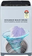 Haier 7 Kg, Oceanus Wave Drum, 15 Min Quick Wash, Magic Filter, 8 Wash Programs, Fully Automatic Top Load Washing Machine (HWM70-AE | Moonlight Silver)
