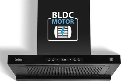 Hindware Smart Appliances Tayla BLDC 75 1500 CMH 75 cm | T-Shape | Filterless | Touch Control | Motion Sensor | Energy Efficient LED Light | Powerful Suction | Auto Clean Chimney