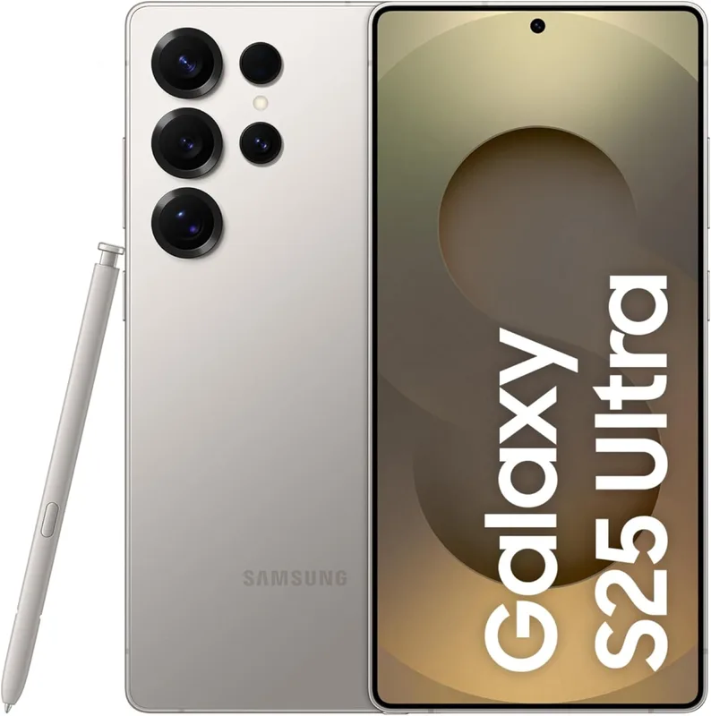 Samsung Galaxy S25 Ultra 5G AI Smartphone (Titanium Gray, 12GB RAM, 512GB Storage), 200MP Camera, S Pen Included, Long Battery Life