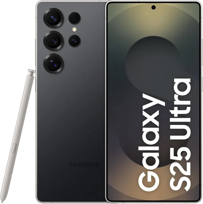 Samsung Galaxy S25 Ultra 5G AI Smartphone (Titanium Black, 12GB RAM, 512GB Storage), 200MP Camera, S Pen Included, Long Battery Life
