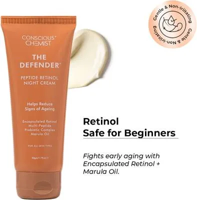 Conscious Chemist Retinol Night Cream | Anti-Aging for Face & Neck | Reduces Fine Lines & Wrinkles