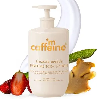 mCaffeine Summer Breeze Perfume Body Lotion with Niacinamide, Cocoa Butter & Shea Butter