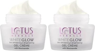 LOTUS HERBALS WhiteGlow Skin Whitening & Brightening GEL Creme 40g (pack of 2)