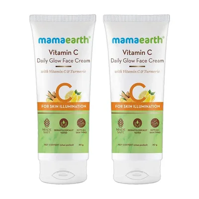 Mamaearth Daily Glow Face Cream With Vitamin C & Turmeric for Skin Illumination
