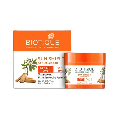 BIOTIQUE Sunscreen - SPF 50 PA+++ Bio Sandalwood Sunscreen