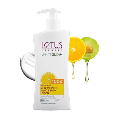 LOTUS HERBALS WhiteGlow Vitamin C Deep Moisture Hand & Body Lotion
