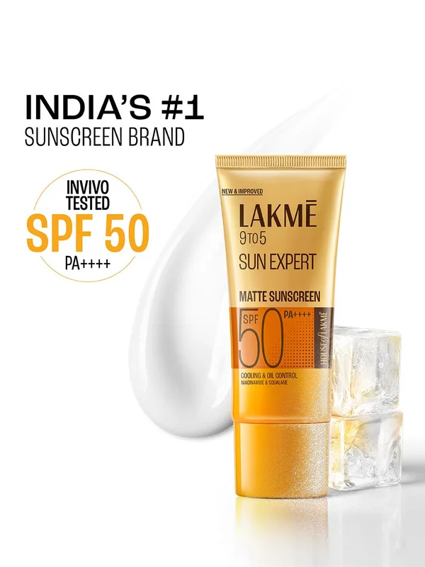 Lakme Matte Sunscreen SPF 50 PA+++ Niacinamide-UVA/B Protection - 100ml