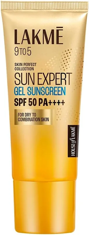 LAKMÉ Sun Expert SPF 50 PA+++ Gel Sunscreen, Niacinamide | Water Light|For Oily & Combination Skin| Non-sticky | For All Skin Types, For UVA/B Protection,No White Cast 100g