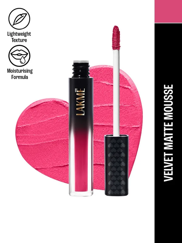 Lakme Xtraordin-airy Velvet Matte Lip Mousse With Cocoa Butter 4.6g - Purple Haze 201