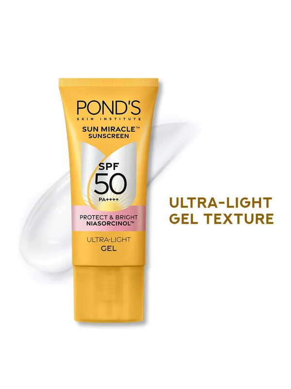 Ponds Protect & Bright Sun Miracle SPF 50 PA+++ Creme Gel Sunscreen - 50 g