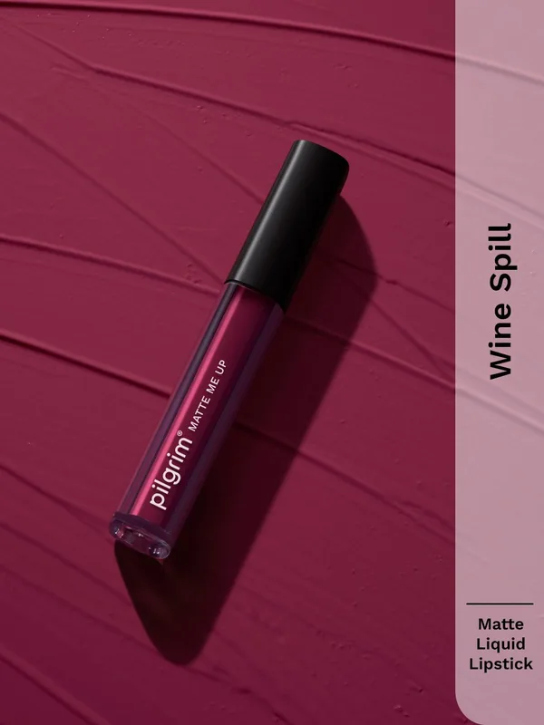 Pilgrim Matte Me Up Long Lasting Liquid Matte Lipstick - 9g - Wine Spill 05