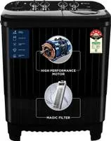 MOTOROLA 10 kg 5 star rating Midnight Series Semi Automatic Top Load Washing Machine Black