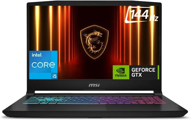 MSI Katana 15 HX, Intel 13th Gen. i5-14450HX, 40CM FHD 144Hz Gaming Laptop (16GB/512GB NVMe SSD/Windows 11 Home/NVIDIA GeForce RTX 5050, GDDR7 8GB/Black/2.4Kg) B14WEK-438IN
