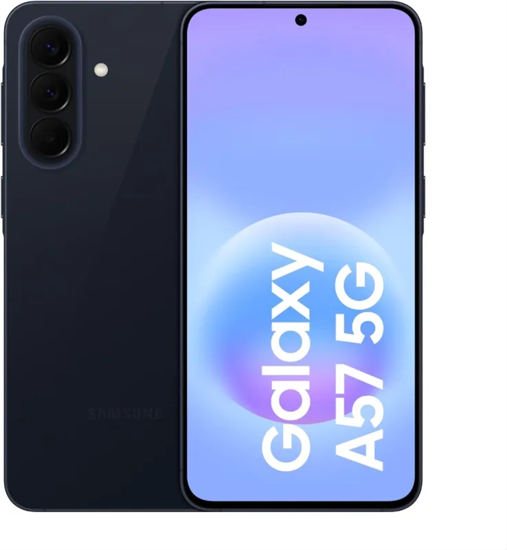 Samsung Galaxy A57 5G (Awesome Navy, 8GB RAM, 256GB Storage), Agentic AI, Triple Camera with Nightography Video, 2 Days Battery Life, 6 Gen OS Upgrades, IP68, 6.9mm Sleek, with No Cost EMI