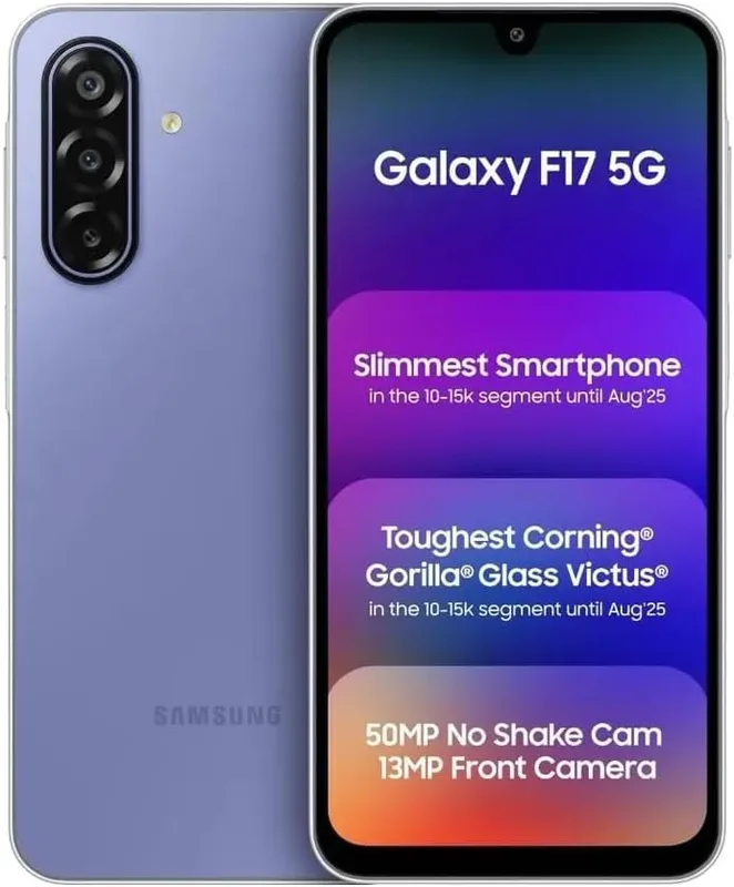 Samsung Galaxy F17 5G (Violet Pop, 128 GB) (6 GB RAM)