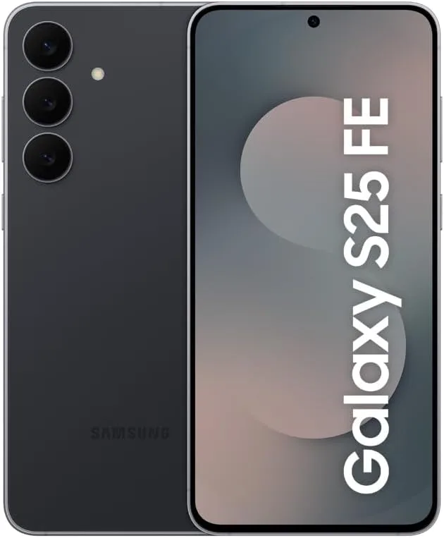 Samsung Galaxy S25 FE 5G Smartphone with Galaxy AI (JetBlack, 8GB RAM, 512GB Storage), 12MP Front Camera, ProVisual Engine, Long Battery Life