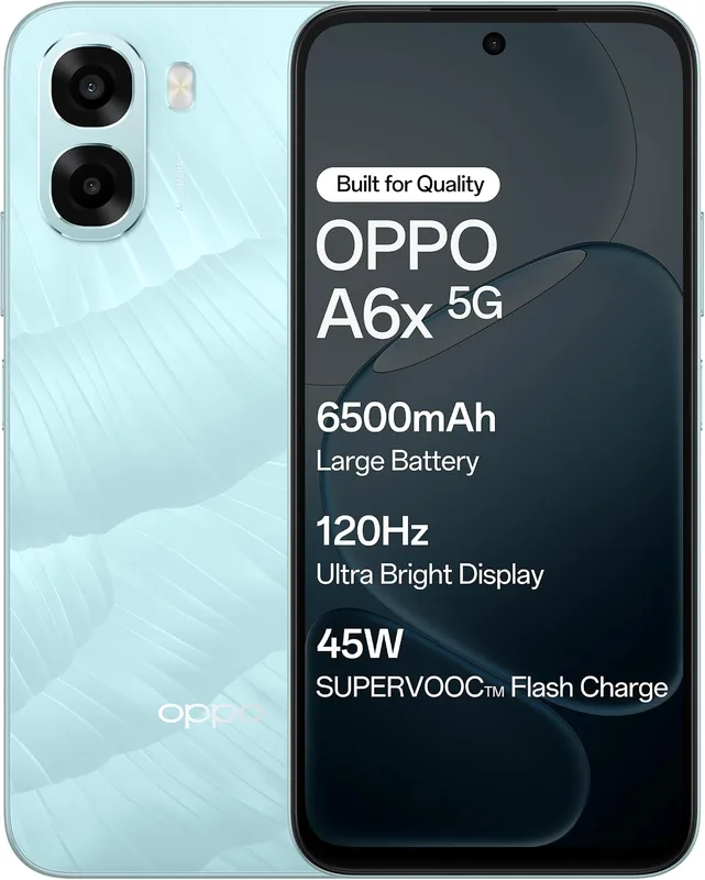 Oppo A6X 5G (Ice Blue, 4GB RAM, 64GB Storage) with No Cost EMI/Additional Exchange Offers