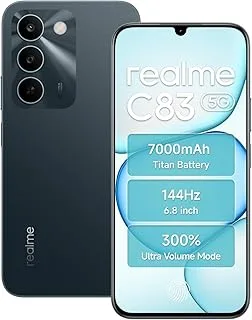 realme C83 5G Smartphone 6GB RAM 128GB ROM 6.8 Inch 144Hz Display 7000mAh Titan Android 16 Dimensity 6300 Processor, Battery IP64 Waterproof Support AI Camera, Dual SIM, GPS, WiFi Green | 6.8" 144Hz Display, 7000mAh Battery, UI 7.0 (Android 16)